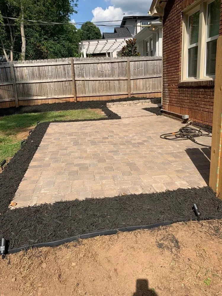 Custom landscape design with custom design in Charlotte, NC by JNV Landscaping