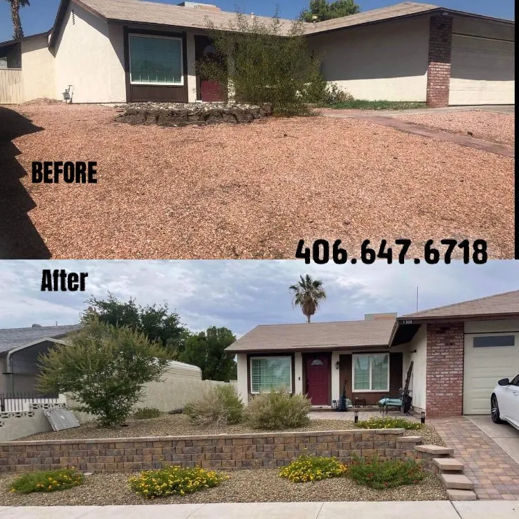 Professional yard cleanup service for year-round maintenance in Bigfork, MT by Joe & Kai