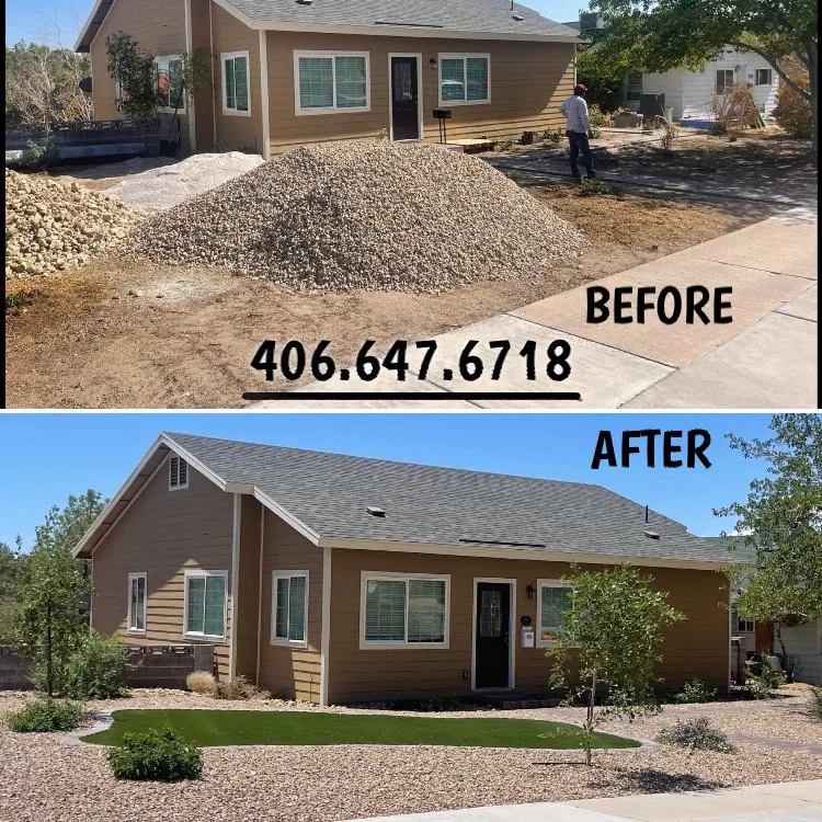 Local outdoor landscaping in Bigfork, MT - Joe & Kai