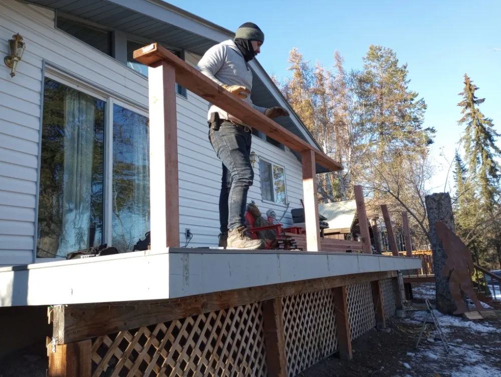 Professional lawn care service for year-round maintenance across Bigfork, MT - Joe & Kai