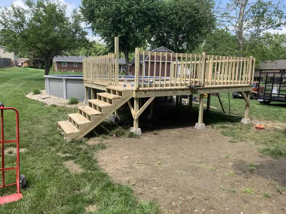 Custom landscape installation with custom design in Chillicothe, OH by Joe & Kellie’s Landscaping