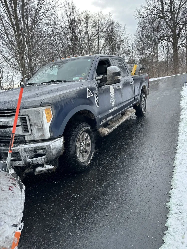 Custom outdoor landscaping in Pittsford, NY by Joe Cutter's Turf & Snow
