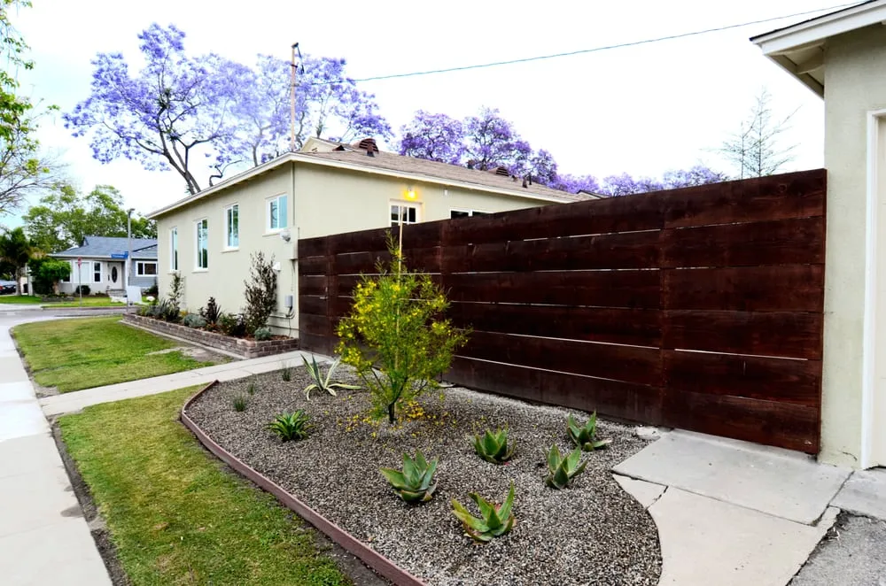 Professional yard maintenance with custom design across Long Beach, CA - Joe Dirt Landscaping