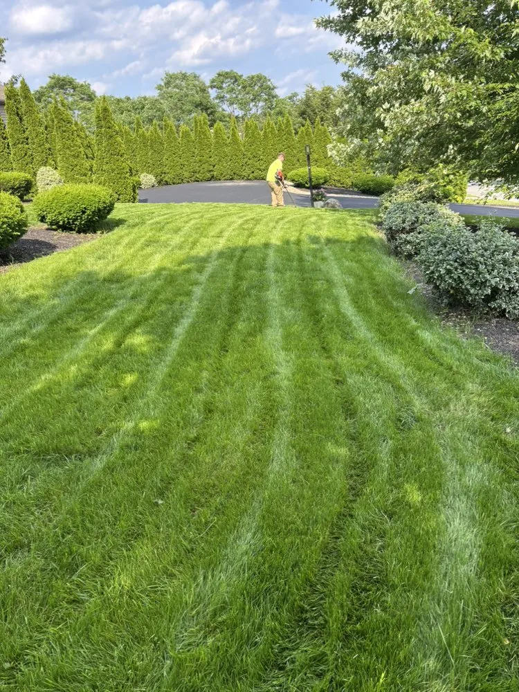 Custom landscape design in Braintree, MA by Joe Mow Lawncare