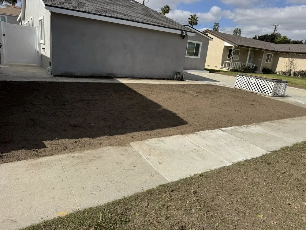 Professional outdoor landscaping with custom design in Stanton, CA by Joel Espinoza Landscape