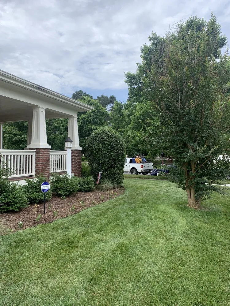 Professional landscape installation in Willow Spring, NC by Joel Lawn Care