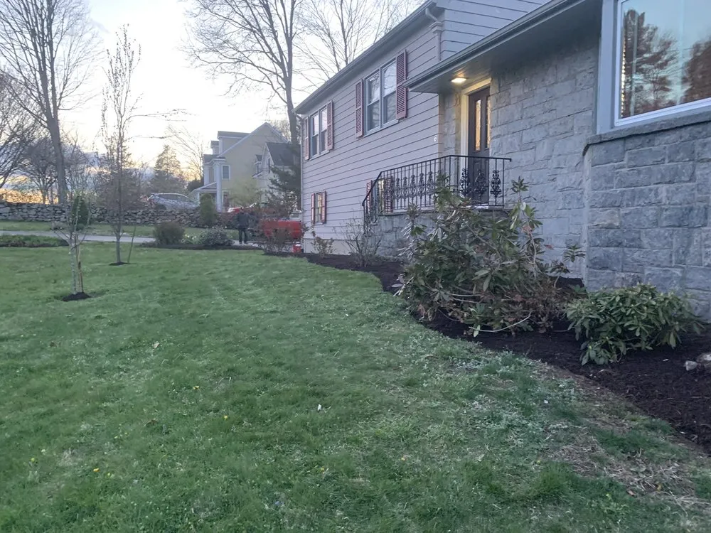 Custom landscape installation in Norwalk, CT by Joel’s Landscapes