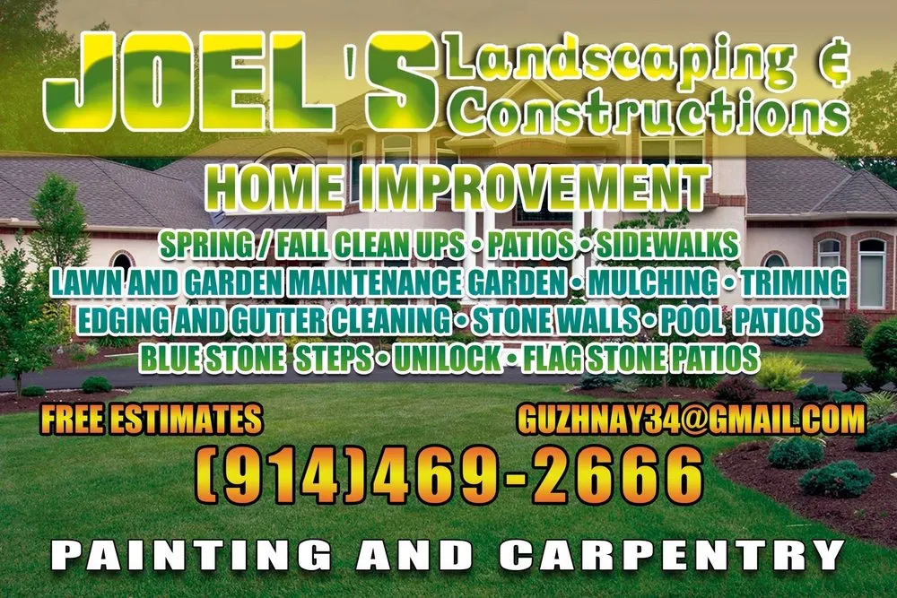 Custom lawn care service experts serving Ossining, NY - Joel's Lanscaping and Construction