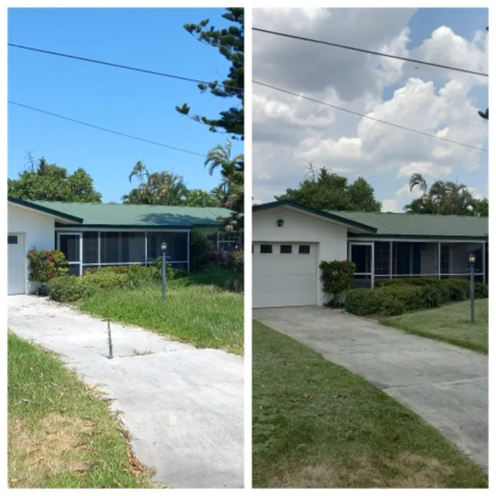 Custom yard cleanup service for residential properties in Cape Coral, FL by Joel's Lawn Mowing
