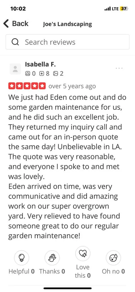 Local landscaping services for residential properties in Los Angeles, CA by Joe’s Landscaping