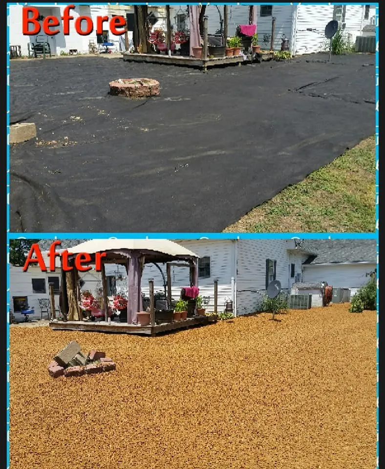 Custom garden landscaping for beautiful yards in Kevil, KY by Joe's Tractor & Backhoe Service