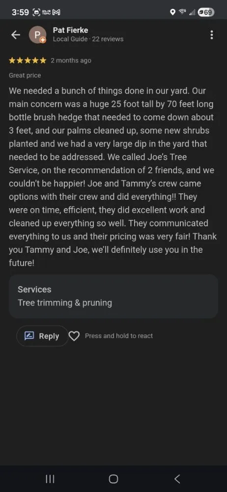 Affordable residential landscaping in Tampa, FL by Joe's Tree Service & Landscaping Inc
