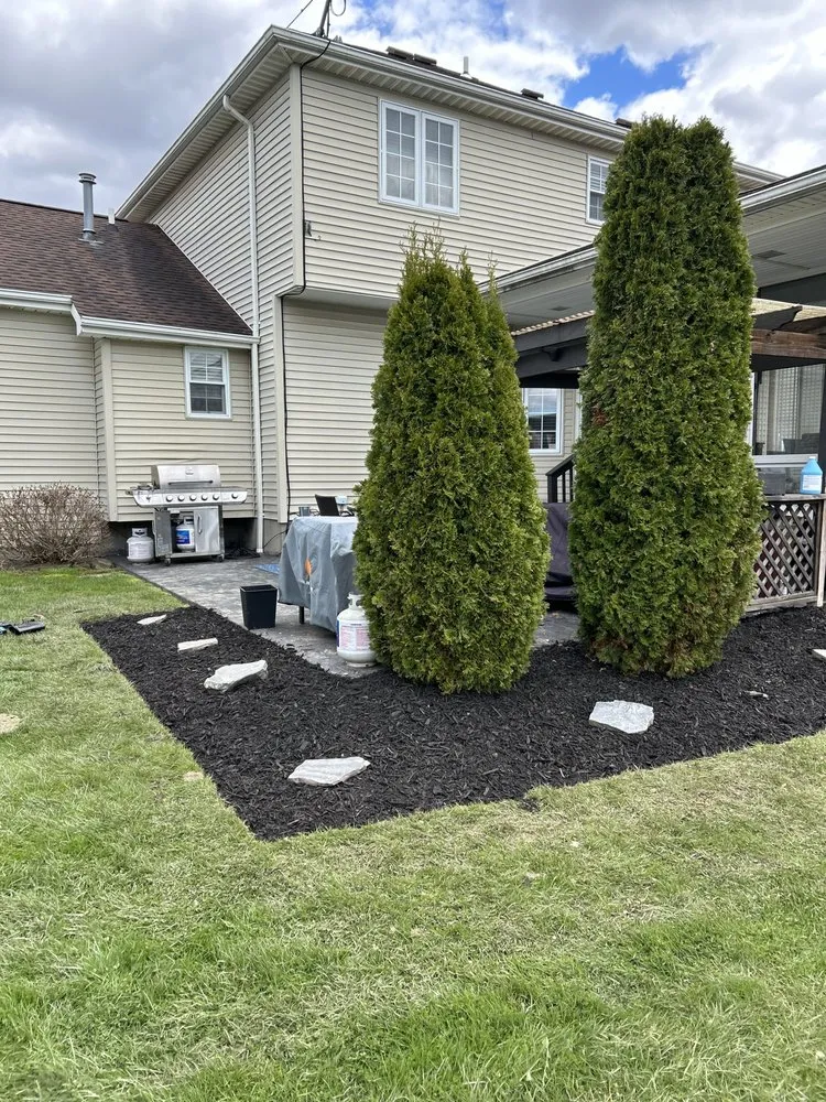 Custom outdoor landscaping in North Tonawanda, NY by Joeys Landscaping and Lawncare