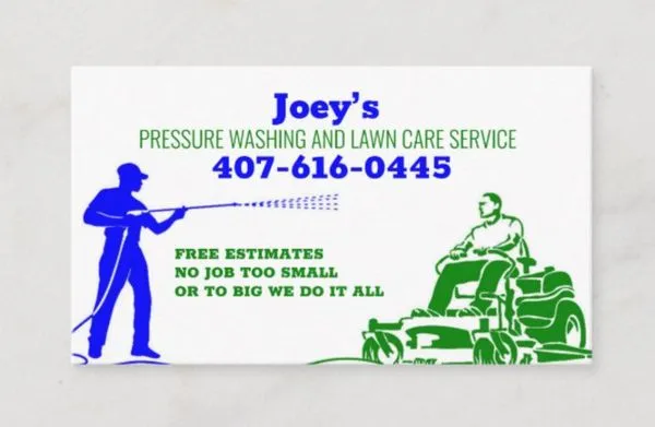Joey’s Pressure Washing and Lawn Care Service Logo