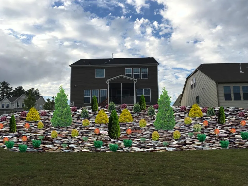 Local outdoor landscaping for residential properties in Creemoor, NC by Jofmar Landscaping