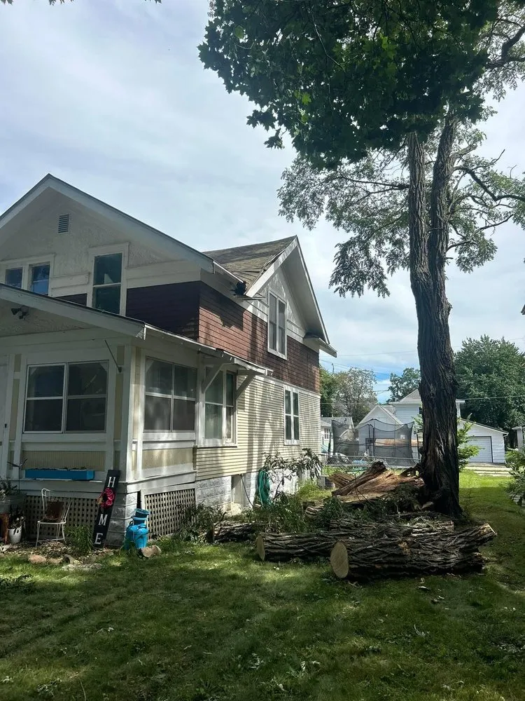 Professional yard cleanup service in Osage, IA by Johanns Tree Services & More