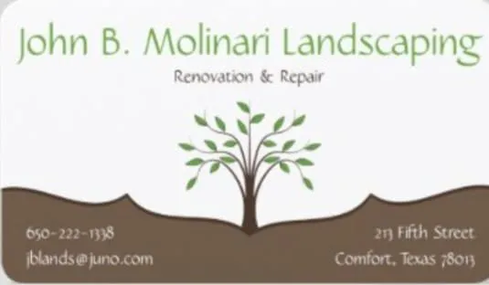 Affordable outdoor landscaping for year-round maintenance across Comfort, TX - John B Molinari Landscape Construction
