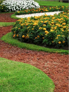 Custom garden landscaping in Stoughton, WI by John Flatman Precision Mowing