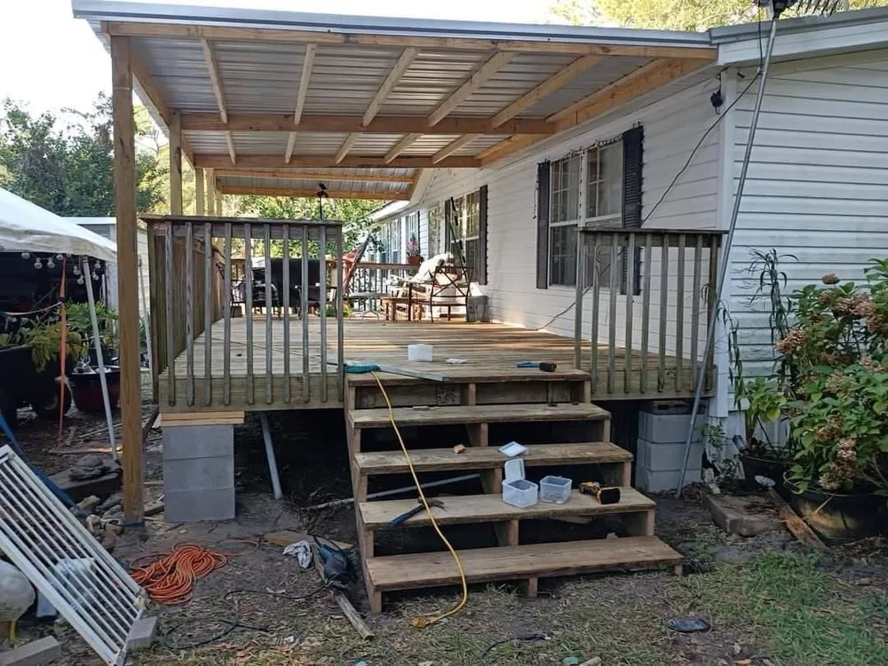 Local landscape installation in Gulfport, MS by John John's Small Construction