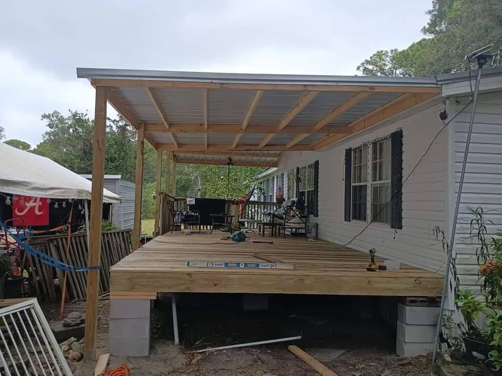 Custom garden landscaping in Gulfport, MS by John John's Small Construction