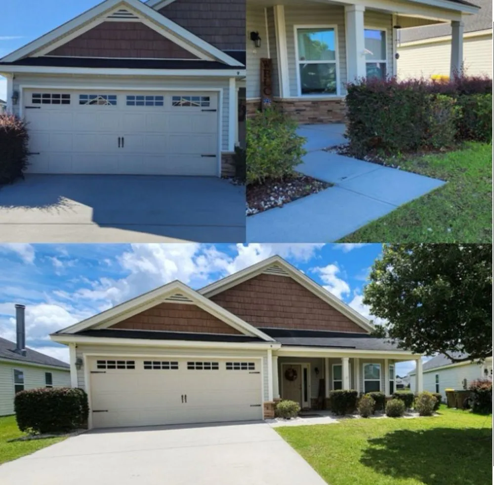 Professional landscape installation in Rincón, GA by John Son Green Wash