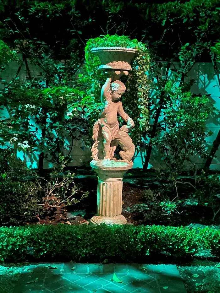 Custom outdoor landscaping in Richardson, TX by John Watson Landscape Illumination