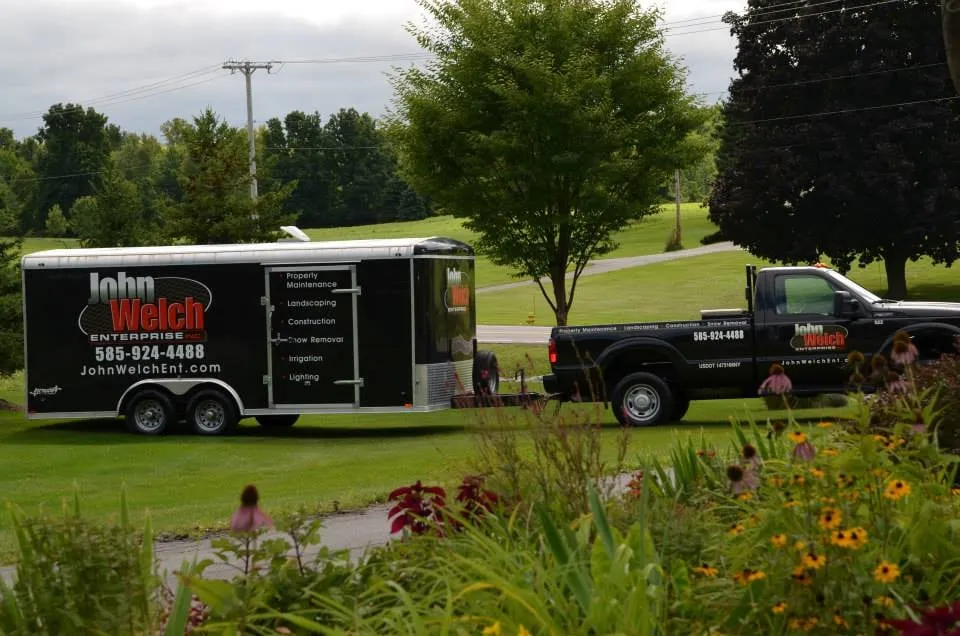 Custom lawn mowing service in Victor, NY by John Welch Enterprise