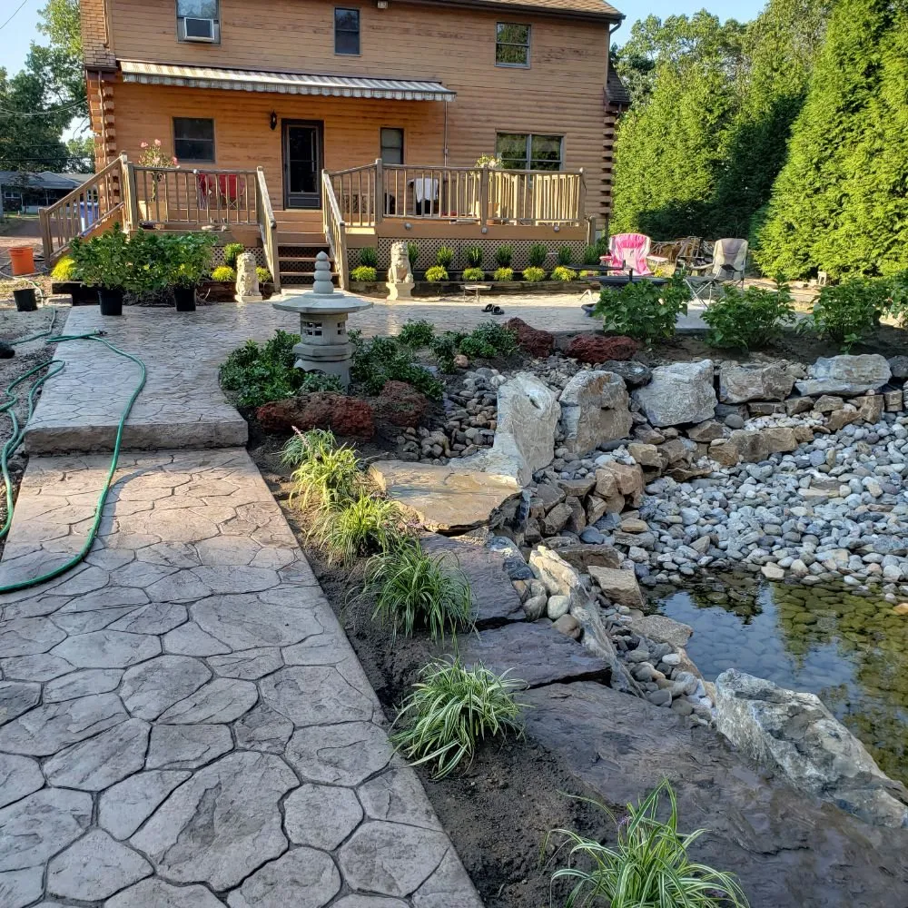 Expert landscape installation for outdoor upgrades in Lincroft, NJ by Johnny Outdoors