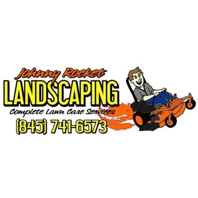 Johnny Rocket Landscaping Logo