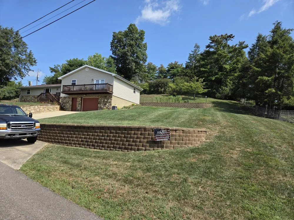 Custom garden landscaping in Huntington, WV by Johnny's Lawn Care and Fencing