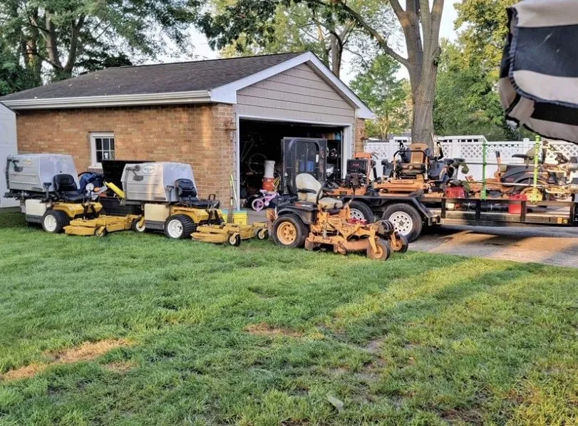Custom landscape installation with custom design in Kent, OH by John’s Landscaping