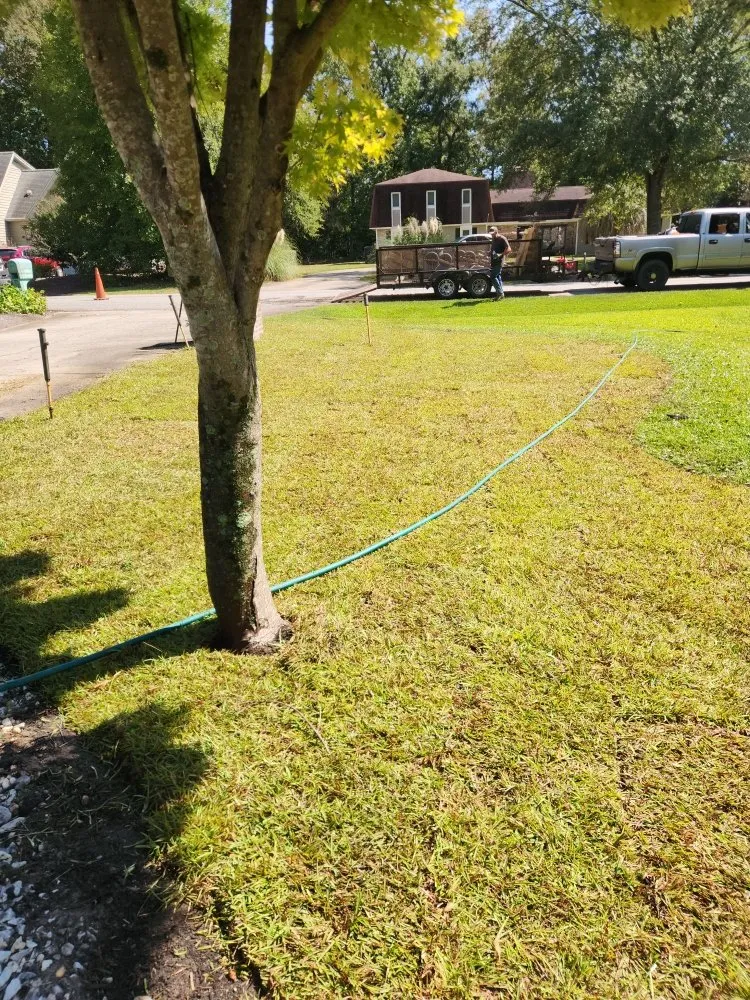 Professional landscape installation for outdoor upgrades in Myrtle Beach, SC by John's Landscaping