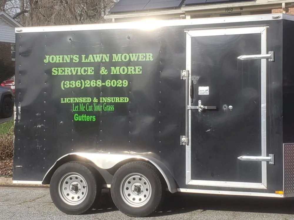 Professional yard cleanup service for homes across Greensboro, NC - John's Lawn Mower Service & More