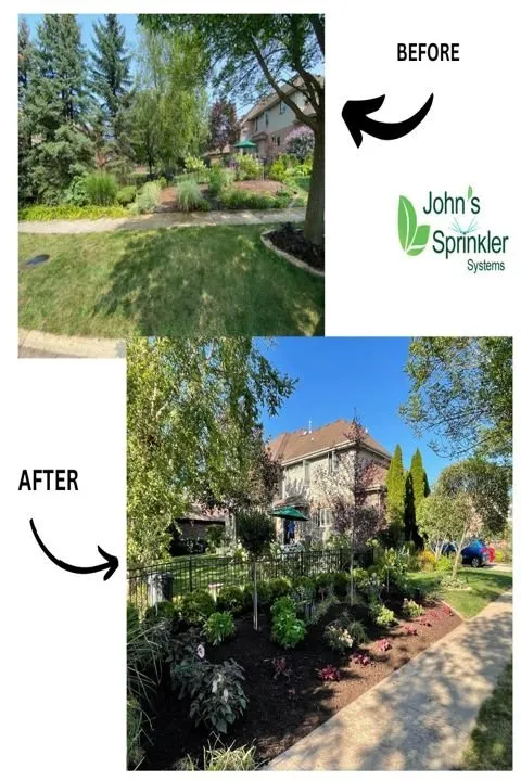 Top-rated garden landscaping in Orland Park, IL by John's Sprinkler Systems