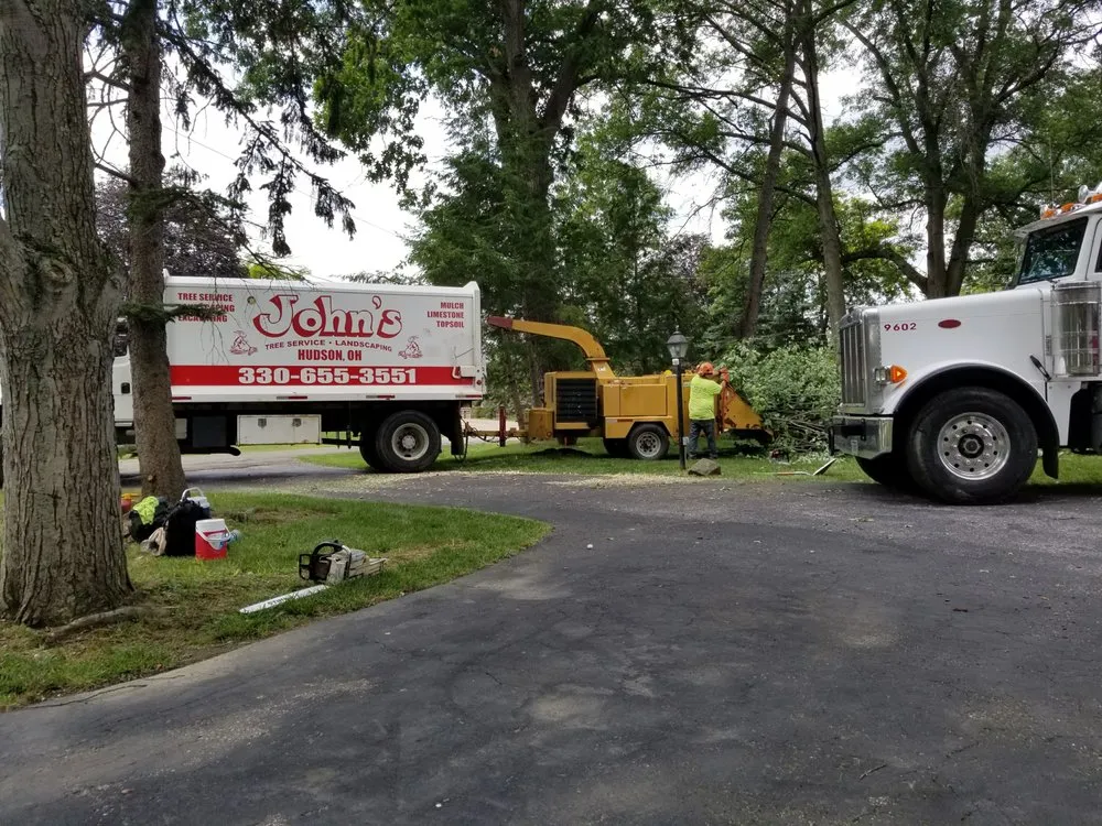 Professional yard cleanup service in Hudson, OH - John's Tree Service & Landscaping