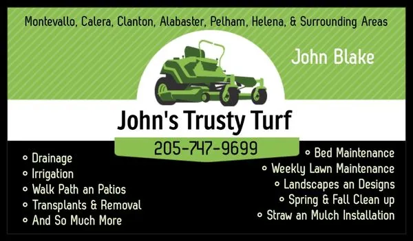 John's Trusty Turf Logo