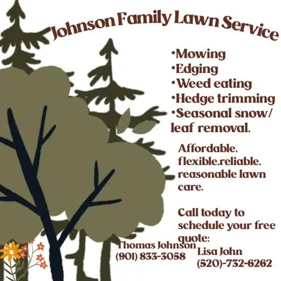 Johnson family lawn services Logo