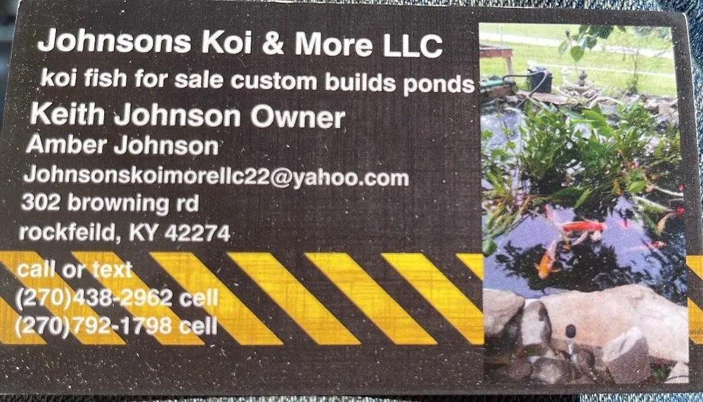 Local garden landscaping experts serving Rockfield, KY - Johnson Koi & More