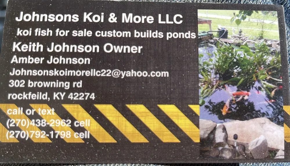 Expert outdoor landscaping with custom design in Rockfield, KY by Johnson Koi & More