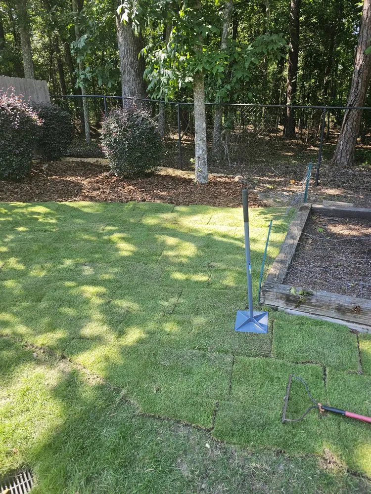 Top-rated lawn mowing service in Warm Springs, GA by Johnson Lanscaping Pinestraw