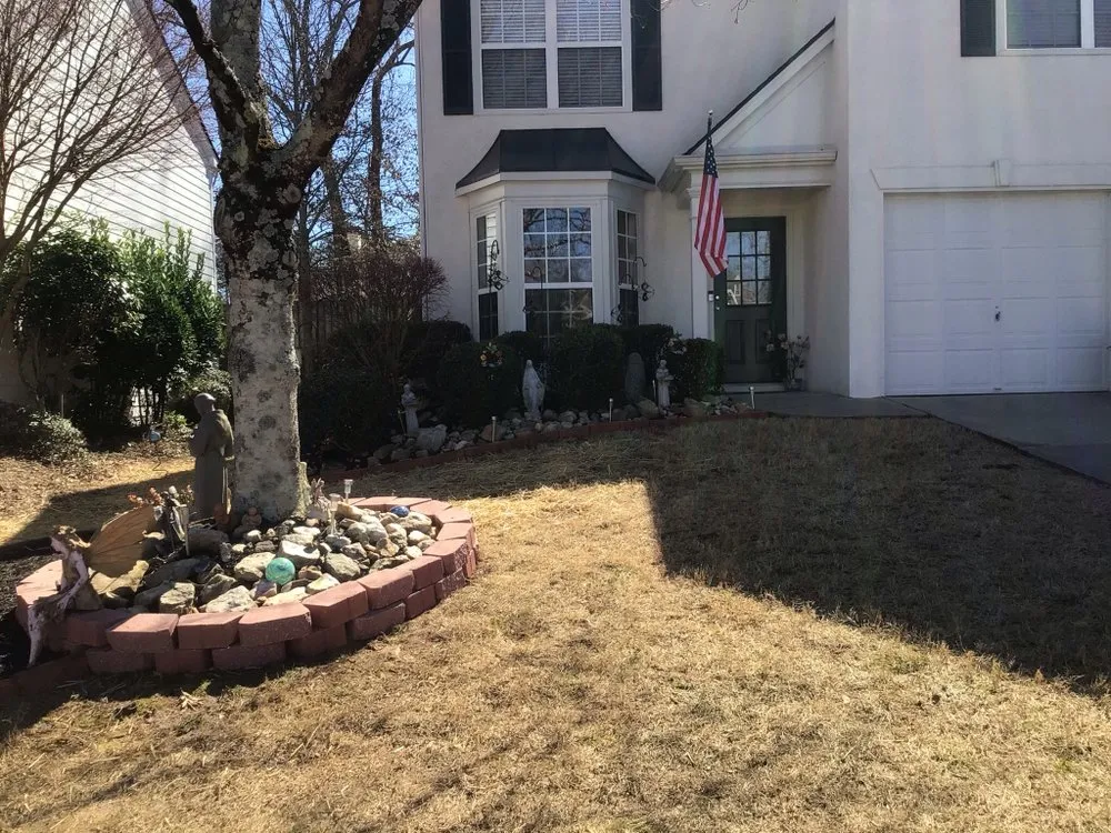 Local outdoor landscaping for year-round maintenance in Cumming, GA by Johnson Lawn Care and landscaping