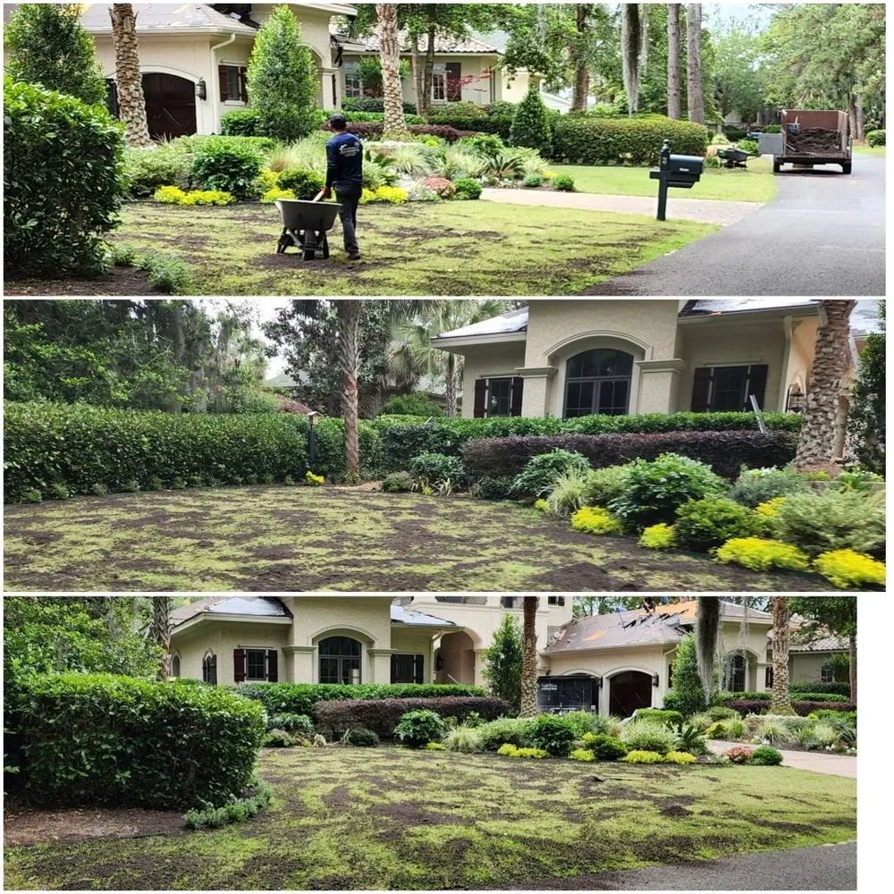 Professional landscape installation for residential properties across Hilton Head, SC - Johnson Lawncare Service