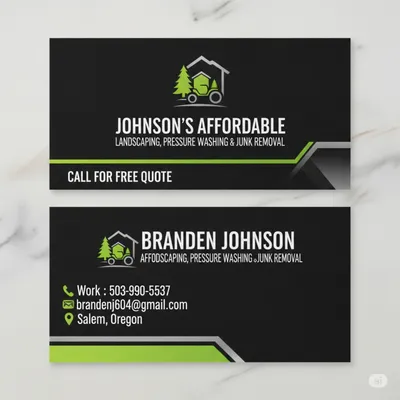 Johnsons Affordable Landscaping and Junk Removal Logo