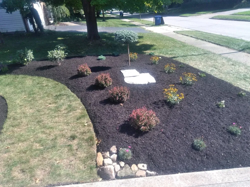 Professional garden landscaping in Westerville, OH by Jonathan Allen Landscape