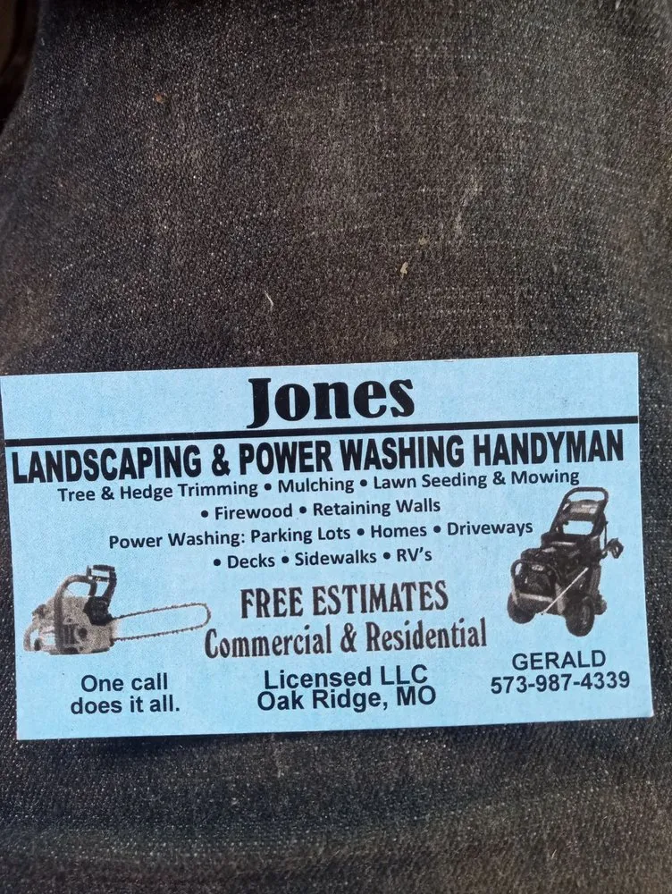 Custom lawn mowing service experts serving Oak Ridge, MO - Jones Landscaping and Handyman Services