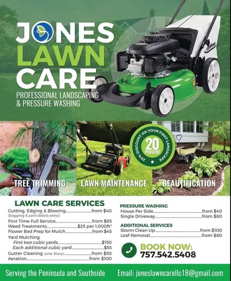 Local lawn care service in Newport News, VA by Jones Lawn Care