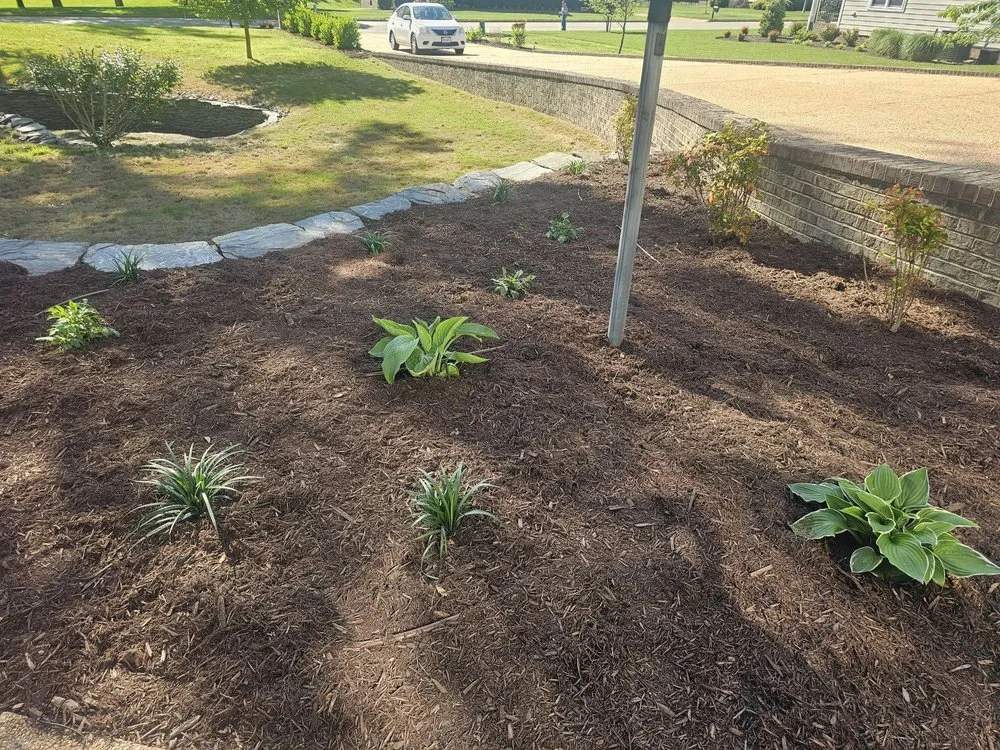 Local landscape installation in Smithfield, VA by Jones Pressure Washing & Landscaping