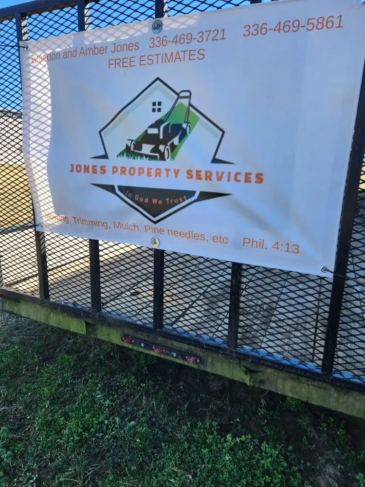 Custom lawn mowing service in East Bend, NC by Jones Property Services