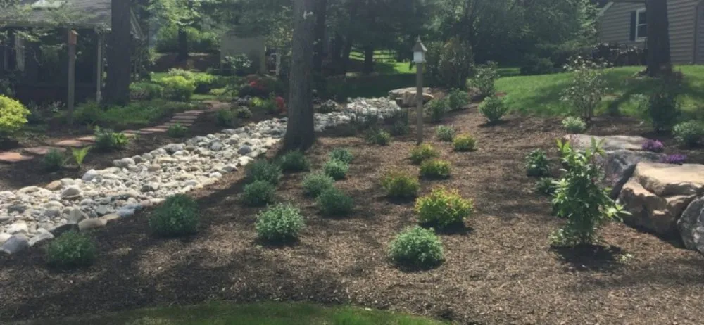 Top-rated landscape design in East Bend, NC by Jones Property Services