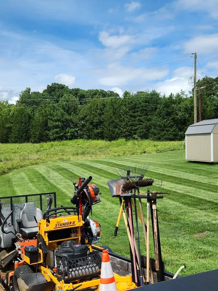 Reliable residential landscaping near you in East Bend, NC by Jones Property Services